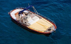 Traditional gozzo or lancia boat